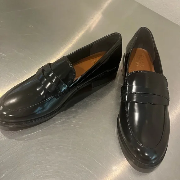 Franco Sarto Women's Black Loafers - Picture 2 of 6